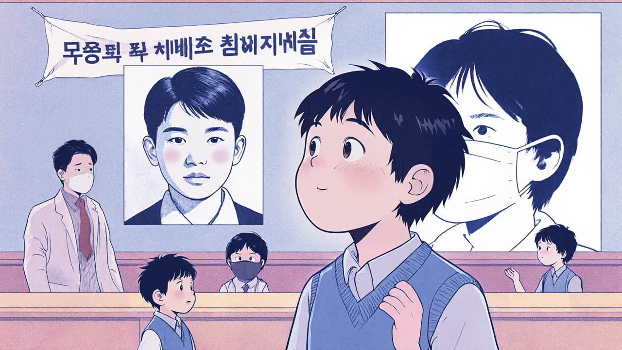 Canlandırılmış bir çocuk, gerçek bir çocuğun fotoğrafıyla karşılaştırılıyor, AI ve şeffaflık mesajı arka planda.