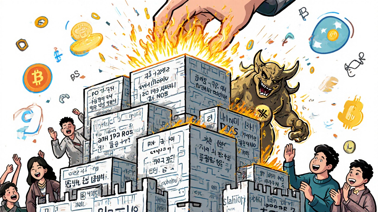 Bir blok değiştirilmeye çalışılırken, &#039;Slashing&#039; kuvveti hilekârı yok ediyor.