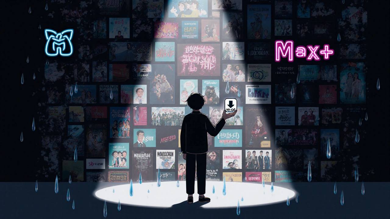 Yüzlerce dizi posteri kayboluyor, bir elde 30 günlük indirme süresi gösteren bir ikon.