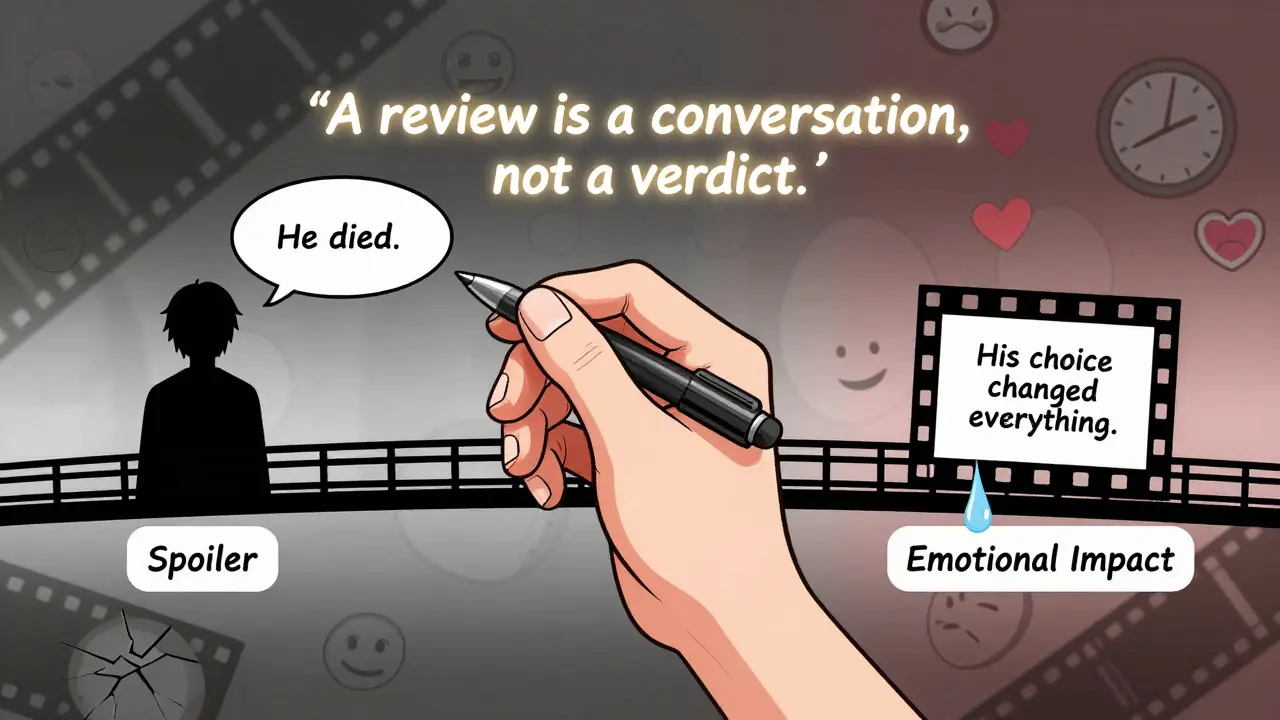 Bir kalem, 'O öldü.' ve 'Seçimi her şeyi değiştirdi.' arasındaki farkı görselleştiriyor, duygusal bir film incelemesinin gücünü anlatıyor.