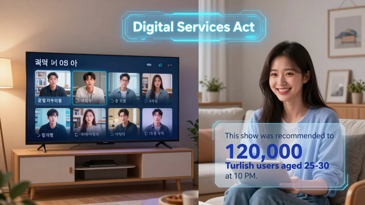 Kişiselleştirilmiş öneriler kapatıldığında genel içerikler görülürken, dijital hizmetler yasası sayesinde algoritma açıklaması ortaya çıkar.