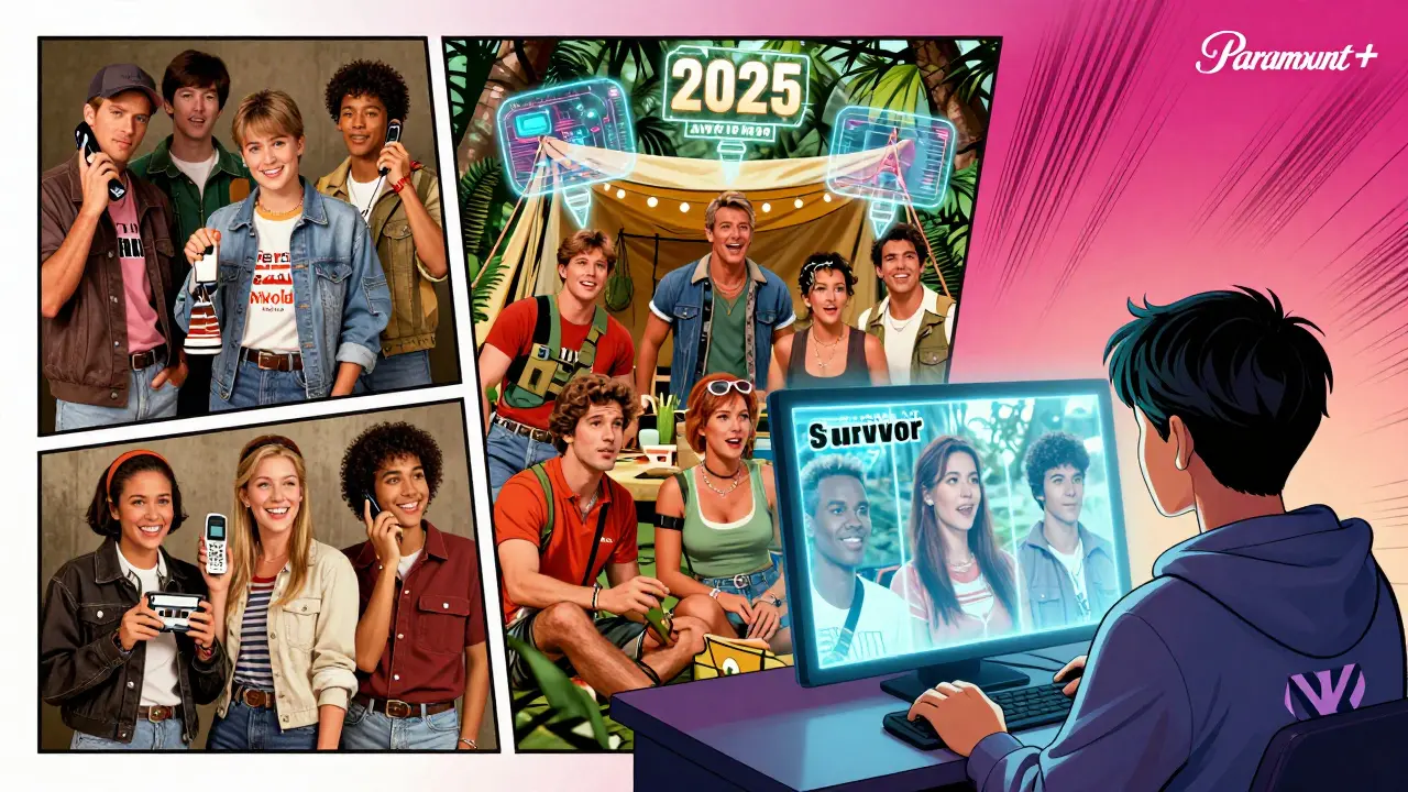 Paramount+’ın 30 yıllık reality TV arşivi, 1992’den 2025’e kadar zaman geçişini gösteriyor.