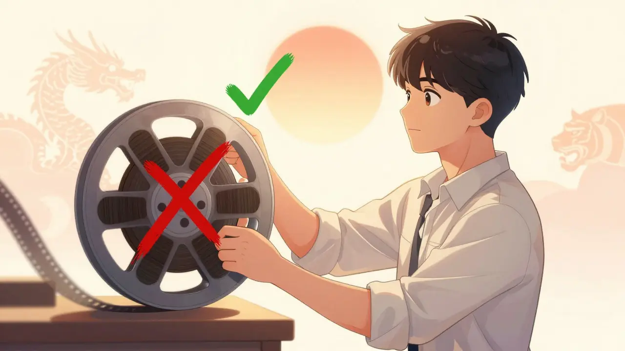 Yönetmen sansür işaretlerini onay işaretlerine dönüştürüyor, güneş doğuyor.