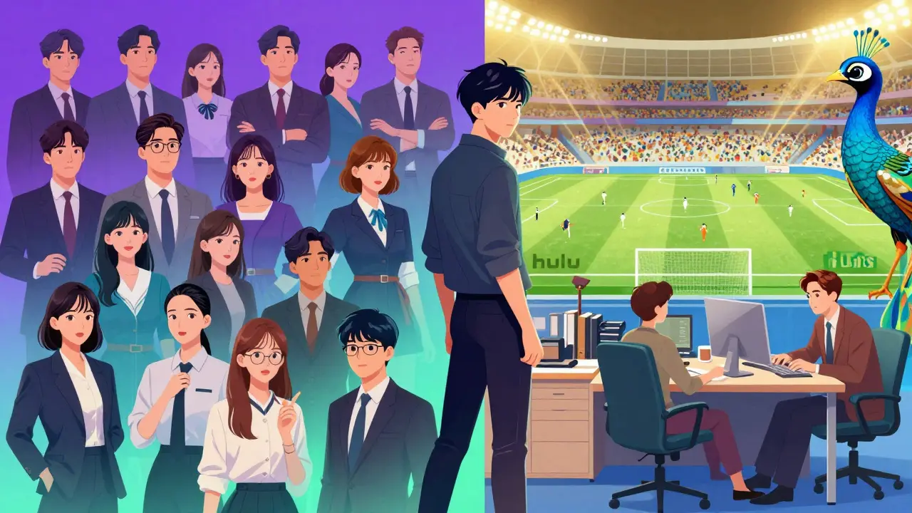 Hulu'nun dizi çeşitliliği ile Peacock'un spor ve NBC içeriklerinin karşılaştırması.