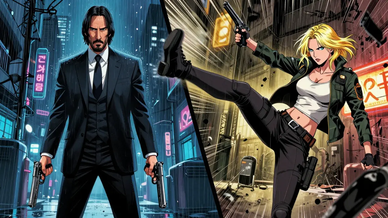 John Wick ve Atomic Blonde: Modern Aksiyon Filmlerinde Stil, Şiddet ve Hikaye Karşılaştırması