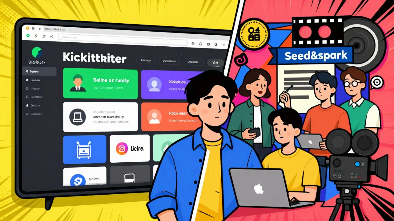 Kickstarter ve Seed&amp;Spark platform karşılaştırması