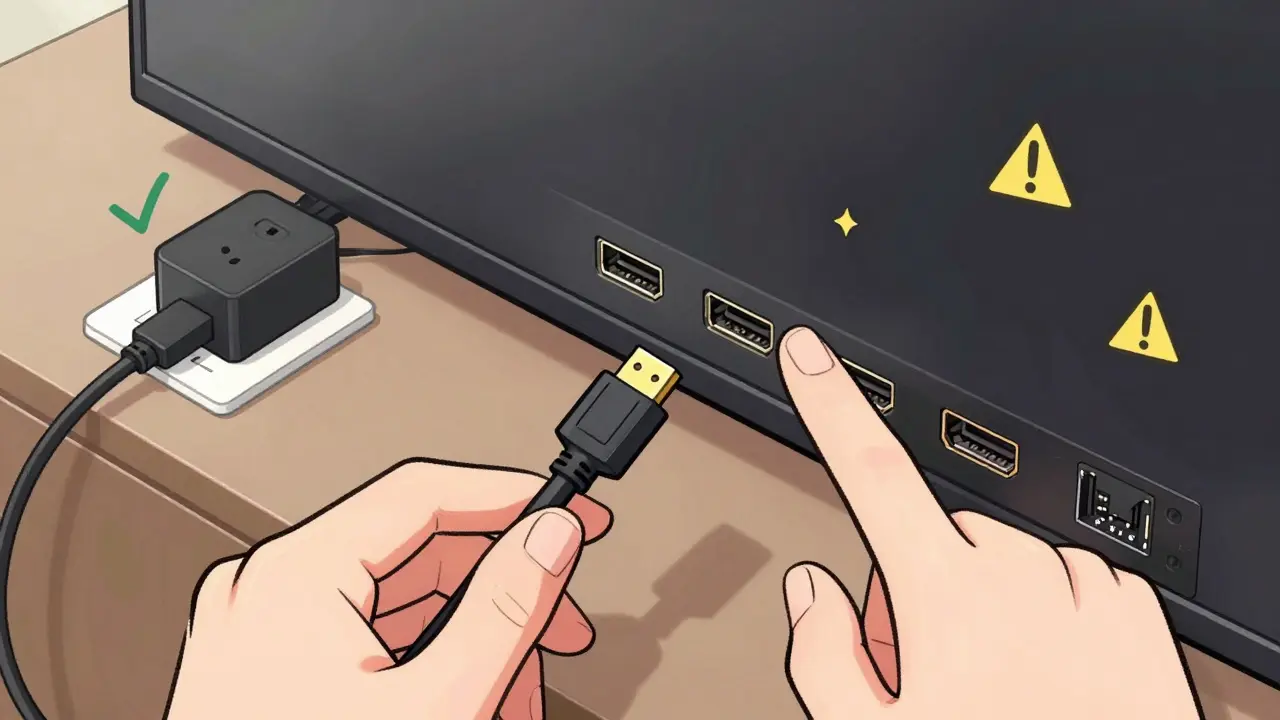 Fire TV sorun giderme adımları: kablo ve güç bağlantısı