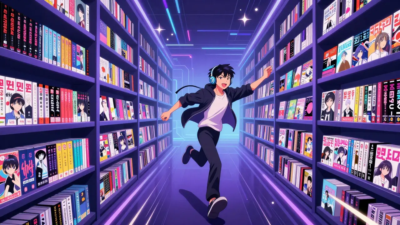 Sonsuz raflarla dolu dijital anime kütüphanesi